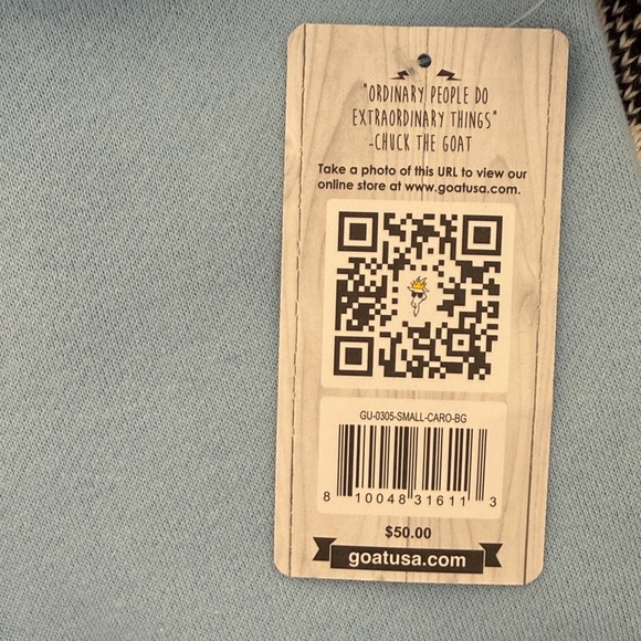 GOAT USA BRAND NEW Light Blue Men's Sweatshirt Sz Sm - Picture 13 of 13